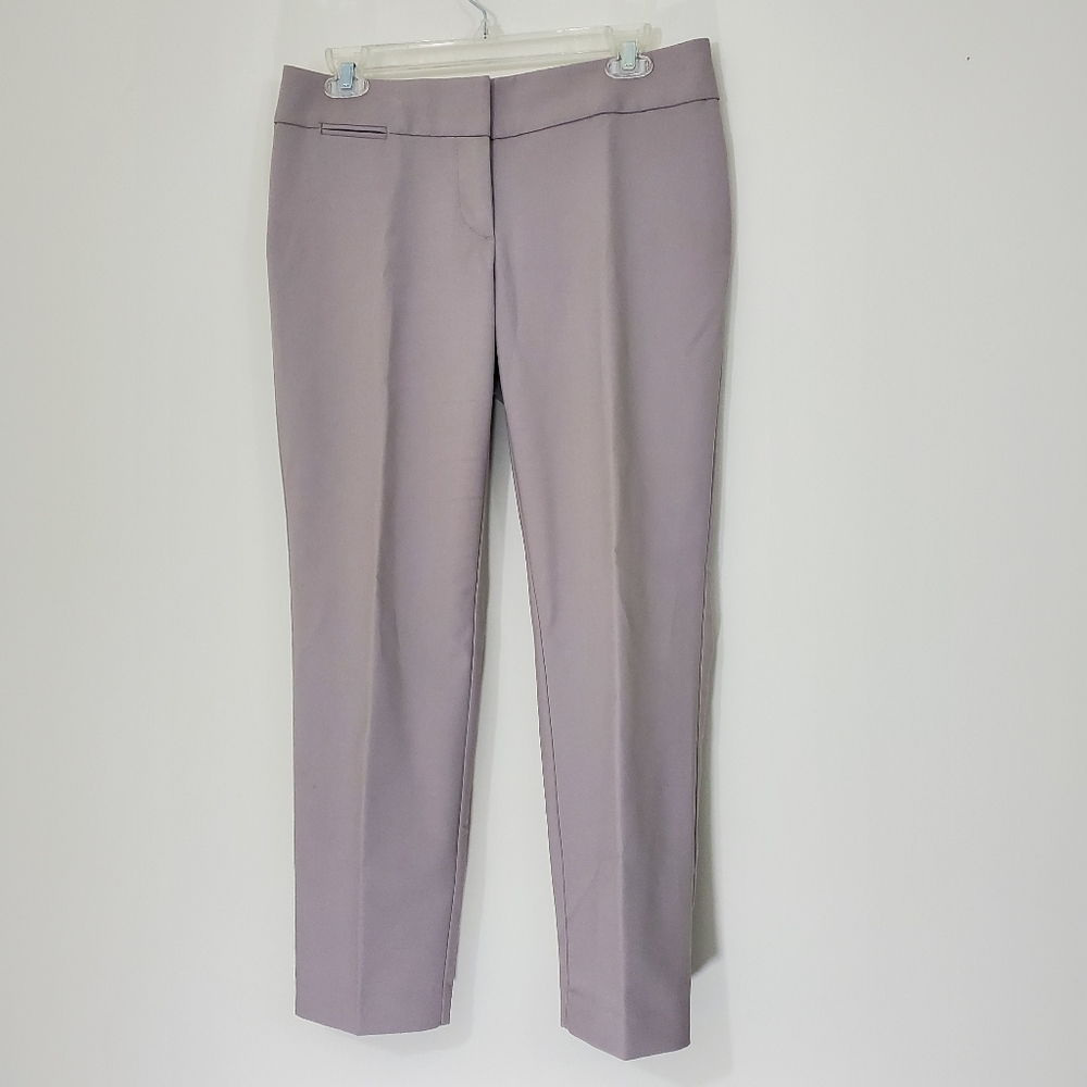 Loft Marisa Ankle Gray Pants, Size 4